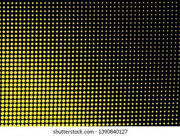 Abstract halftone wave dotted background. Vector pop art texture for printing and textile design