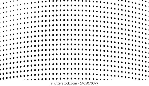 Abstract halftone wave dotted background