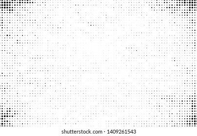 Abstract halftone wave dotted background. Monochrome texture of dots for printing