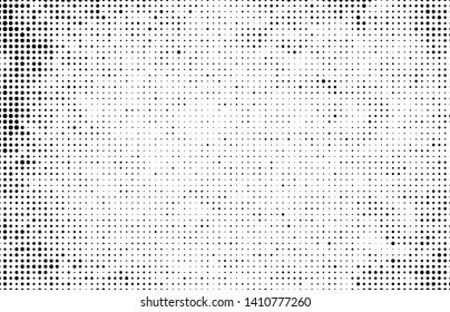 Abstract halftone wave dotted background. Monochrome texture of dots for printing
