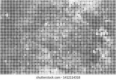 Abstract halftone wave dotted background. Monochrome texture of dots for printing