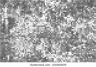 Ola de semitonos abstracta salpicada de fondo. Textos monocromos de los puntos de impresión