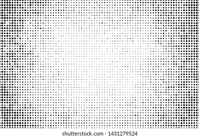 Abstract halftone wave dotted background. Monochrome texture of dots for printing