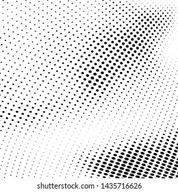 Abstract halftone wave dotted background