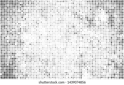 Abstract halftone wave dotted background. Monochrome texture of dots for printing