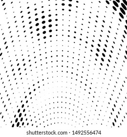 Abstract halftone wave dotted background