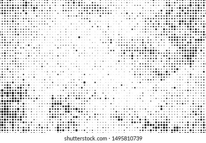 Abstract halftone wave dotted background. Monochrome texture of dots for printing