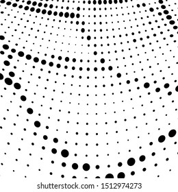 Abstract halftone wave dotted background