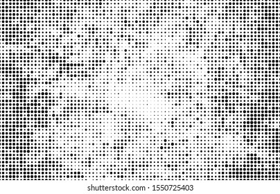Abstract halftone wave dotted background. Monochrome texture of dots for printing