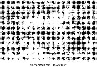 Abstract halftone wave dotted background. Monochrome texture of dots for printing