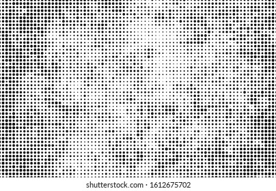Abstract halftone wave dotted background. Monochrome texture of dots for printing