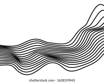 Abstract halftone wave dotted background. Futuristic twisted grunge pattern, dot, circles. Vector modern optical pop art texture for posters, business cards, cover, labels mock-up, stickers layout
