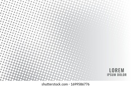 Ola de semitonos abstracta salpicada de fondo. Futurista estampado de trituro, punto, círculos. Textura moderna de arte pop óptico vectorial para carteles, tarjetas de visita, portada, maqueta de etiquetas, diseño de etiquetas