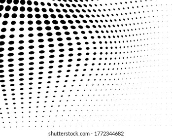Abstrakter Halbtonhintergrund Futuristische, verdrehte Grunge-Muster