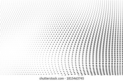 Abstract halftone wave dotted background