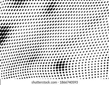 Abstract halftone wave dotted background. Vector modern optical pop art texture for posters, business cards, cover