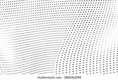 Abstract halftone wave dotted background