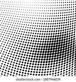 Abstract halftone wave dotted background