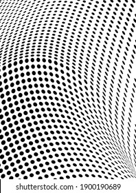 Abstract halftone wave dotted background