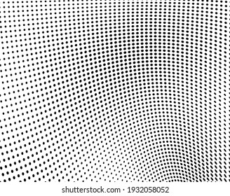 Abstract halftone wave dotted background