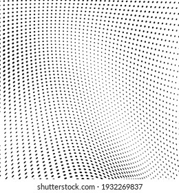 Abstract halftone wave dotted background