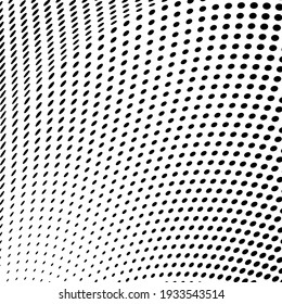 Abstract halftone wave dotted background