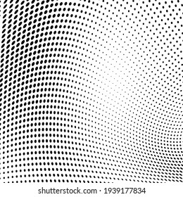 Abstract halftone wave dotted background