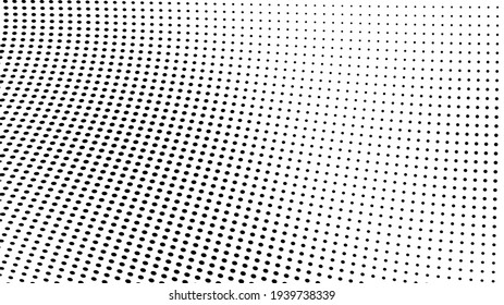 Abstract halftone wave dotted background