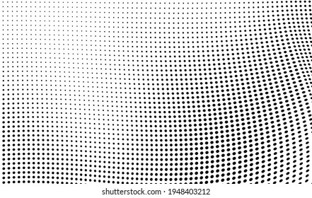 Abstract halftone wave dotted background