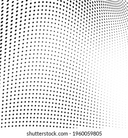 Abstract halftone wave dotted background