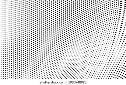 Abstract halftone wave dotted background