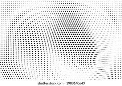 Abstract halftone wave dotted background