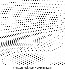 Abstract halftone wave dotted background