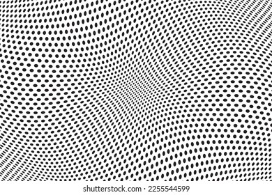 abstract halftone wave dotted background pattern grunge twist futuristic dot circle vector optical pop art modern texture