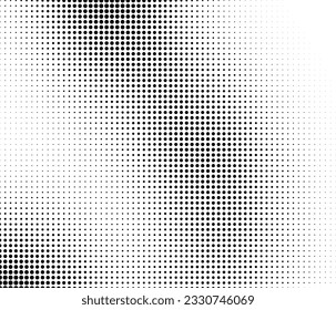 Abstract halftone wave dotted background. Futuristic twisted grunge pattern, dot, circles. Vector modern optical pop art texture for posters, business cards, cover, labels mock-up, stickers layout