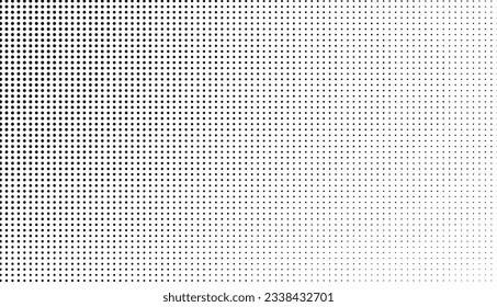 Abstract halftone wave dotted background. Futuristic twisted grunge pattern, dot, circles. Vector modern optical pop art texture for posters, business cards, cover, labels mock-up, stickers layout