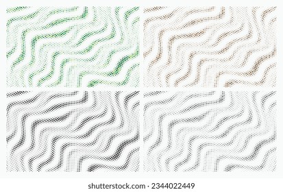 Abstrakter Halbtonhintergrund Streifen Grunge Muster, Punkt, Kreise. Moderne optische Pop-Art-Textur für Poster, Visitenkarten, Cover, Labels, Muster, Aufkleber-Layout.