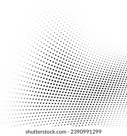 Abstrakter Halbtonhintergrund Futuristische verdrehte Grunge Muster, Punkt, Kreise. Moderne optische Pop-Art-Textur für Poster, Visitenkarten, Deckel, Aufkleber, Aufkleber-Layout