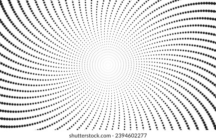 Abstract halftone wave dotted background