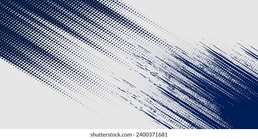 Abstract halftone wave dotted background. Futuristic twisted grunge pattern, dot, circles. Vector modern optical pop art texture for posters, business cards, cover, labels mock-up, stickers layout