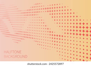 Abstract halftone wave dotted background. Futuristic twisted grunge pattern, dot, circles.  Vector modern optical pop art texture for posters, business cards, cover, labels mock-up, stickers layout