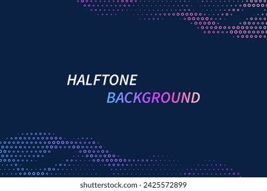 Abstract halftone wave dotted background. Futuristic twisted grunge pattern, dot, circles.  Vector modern optical pop art texture for posters, business cards, cover, labels mock-up, stickers layout