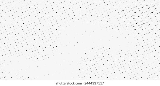 Abstractas fondo punteado de media onda. Futurista patrón de grunge retorcido, punto, círculos.