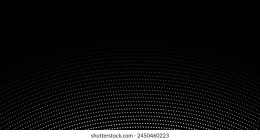 Abstract halftone wave dotted background. Futuristic twisted grunge pattern, dot, circles. Vector modern optical pop art texture for posters, business cards, cover, labelsvector dots modern dots wave