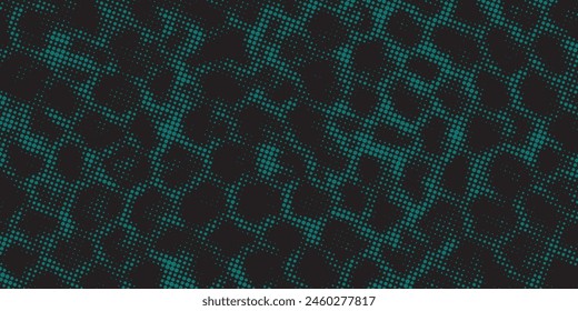 Abstract halftone wave dotted background. Futuristic twisted grunge pattern, dot, circles. Vector modern