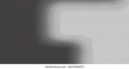 Abstract halftone wave dotted background. Futuristic twisted grunge pattern, dot, circles.