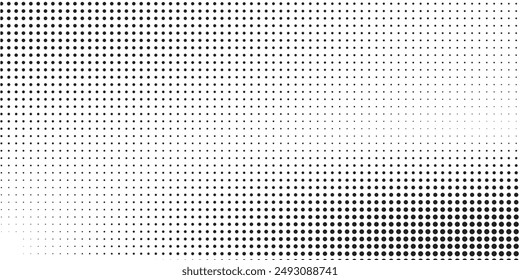Abstract halftone wave dotted background. Futuristic twisted grunge pattern, dot, circles. Vector modern optical pop art texture for posters, business cards, cover,ilustration	