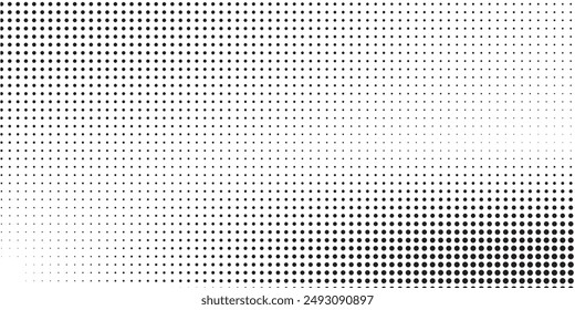 Abstract halftone wave dotted background. Futuristic twisted grunge pattern, dot, circles. Vector modern optical pop art texture for posters, business cards, cover,ilustration	