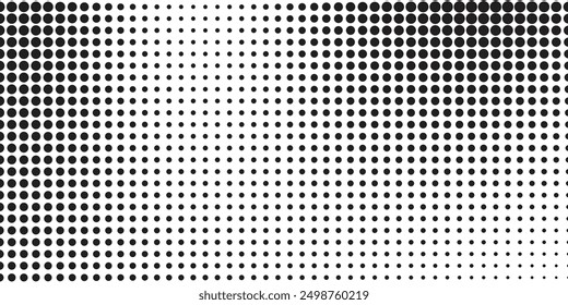 Abstract halftone wave dotted background. Futuristic twisted grunge pattern, dot, circles. Vector modern optical pop art texture for posters, business cards, cover, labels  stickers layout modern wave