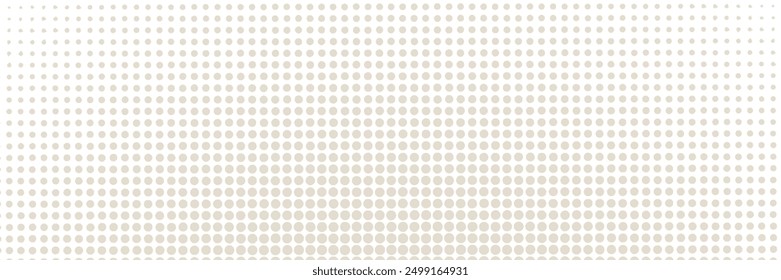 Abstract halftone wave dotted background. Futuristic twisted grunge pattern, dots, circles. Vector modern optical pop art texture.